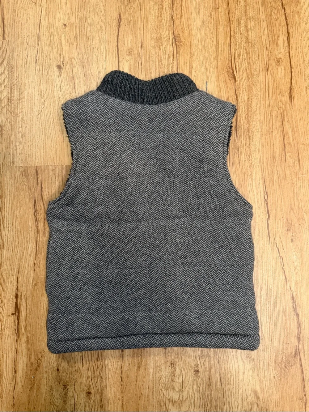 GAP Boys Gray Knit Zip-Up Vest